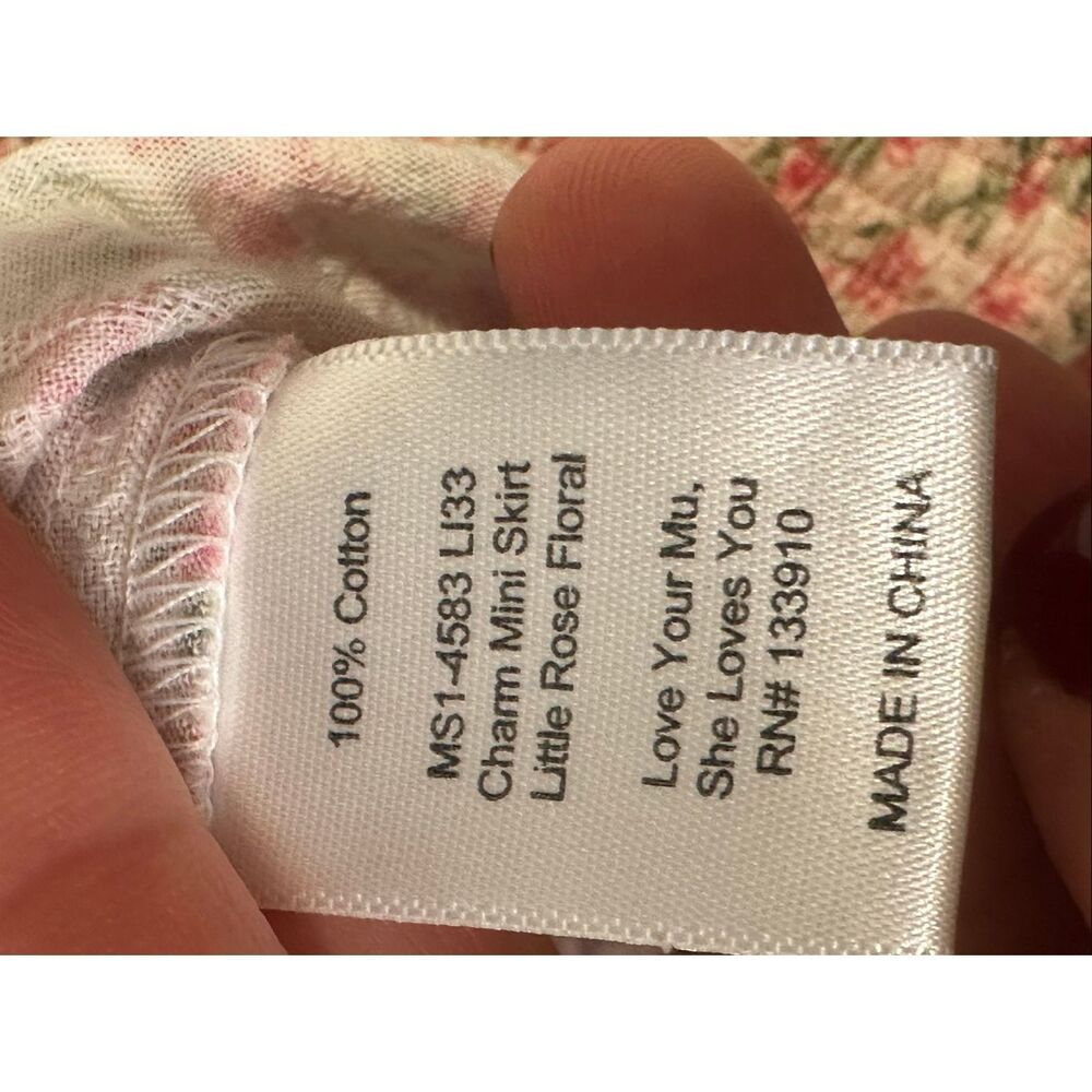 Show Me Your Mumu Charm Mini Skirt in Little Rose Floral, size XS - Picture 7 of 7